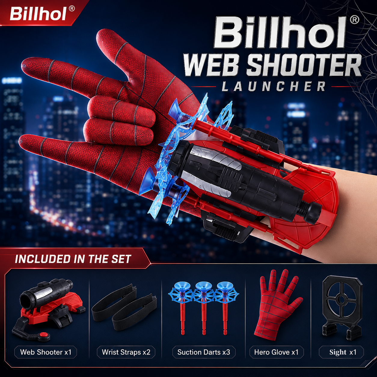 Billhol®👻Web Shooter Launcher – Premium Hero Action Collection