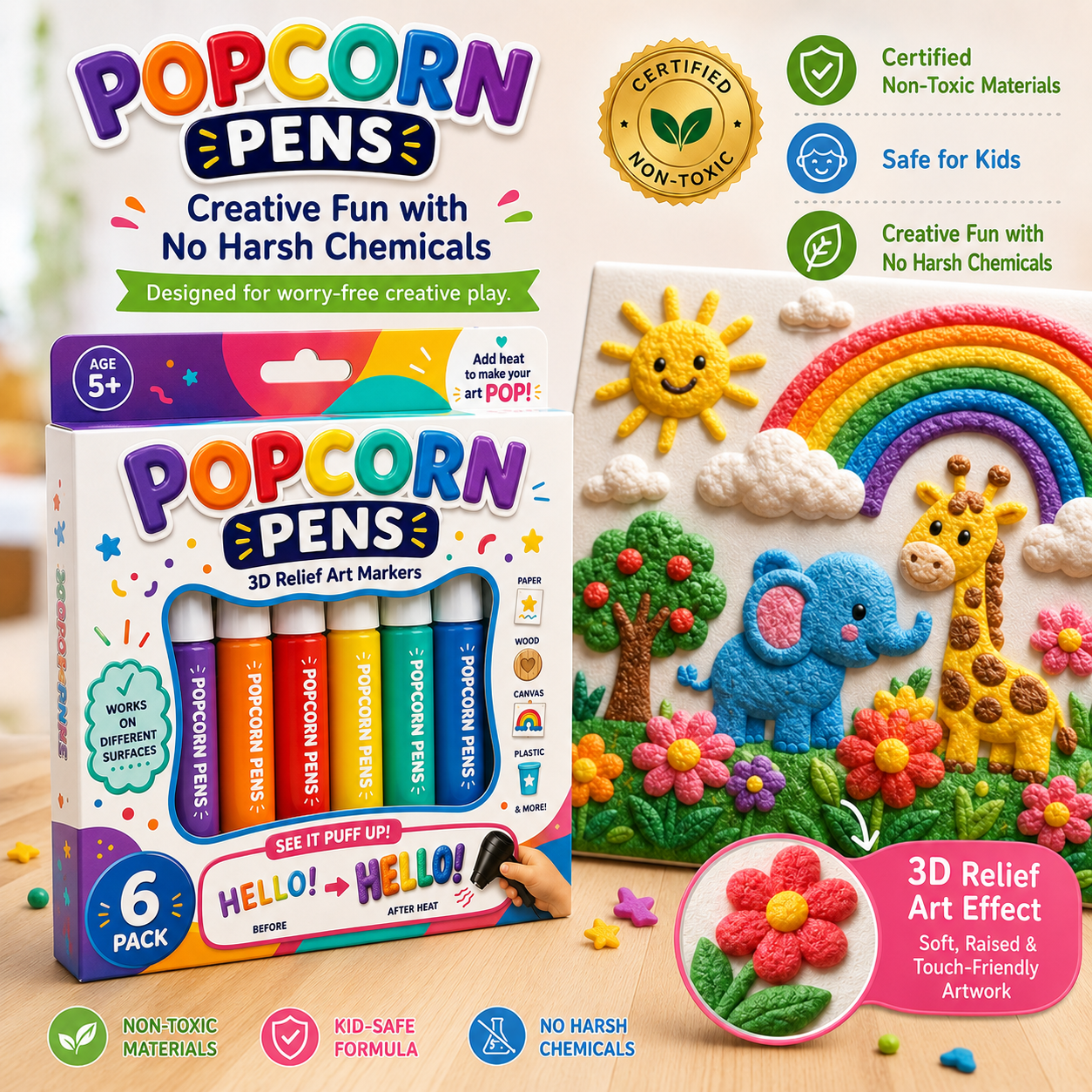 Save 50% by ordering today丨𝐁i𝐥𝐥𝐡𝐨𝐥® 💡3D Relief Art Pen – Turn Flat Drawings Into Touchable 3D Art🪄