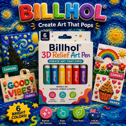 𝐁i𝐥𝐥𝐡𝐨𝐥® 3D Relief Art Pen – Turn Flat Drawings Into Touchable 3D Art